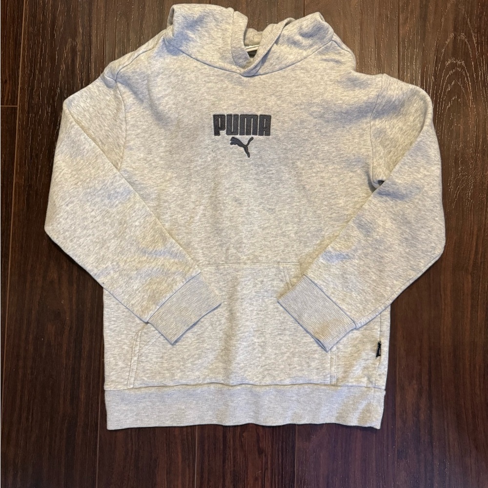 PUMA Boy’s Light Gray Hoodie
